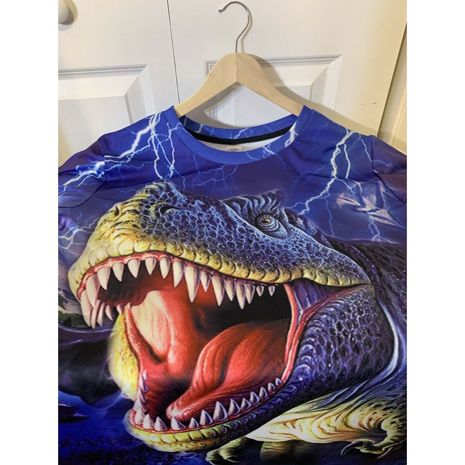 Other T REX Men’s Sz Large Allover Print T-Shirt Blue Size US L / EU 52-54 / 3 - 1 Thumbnail