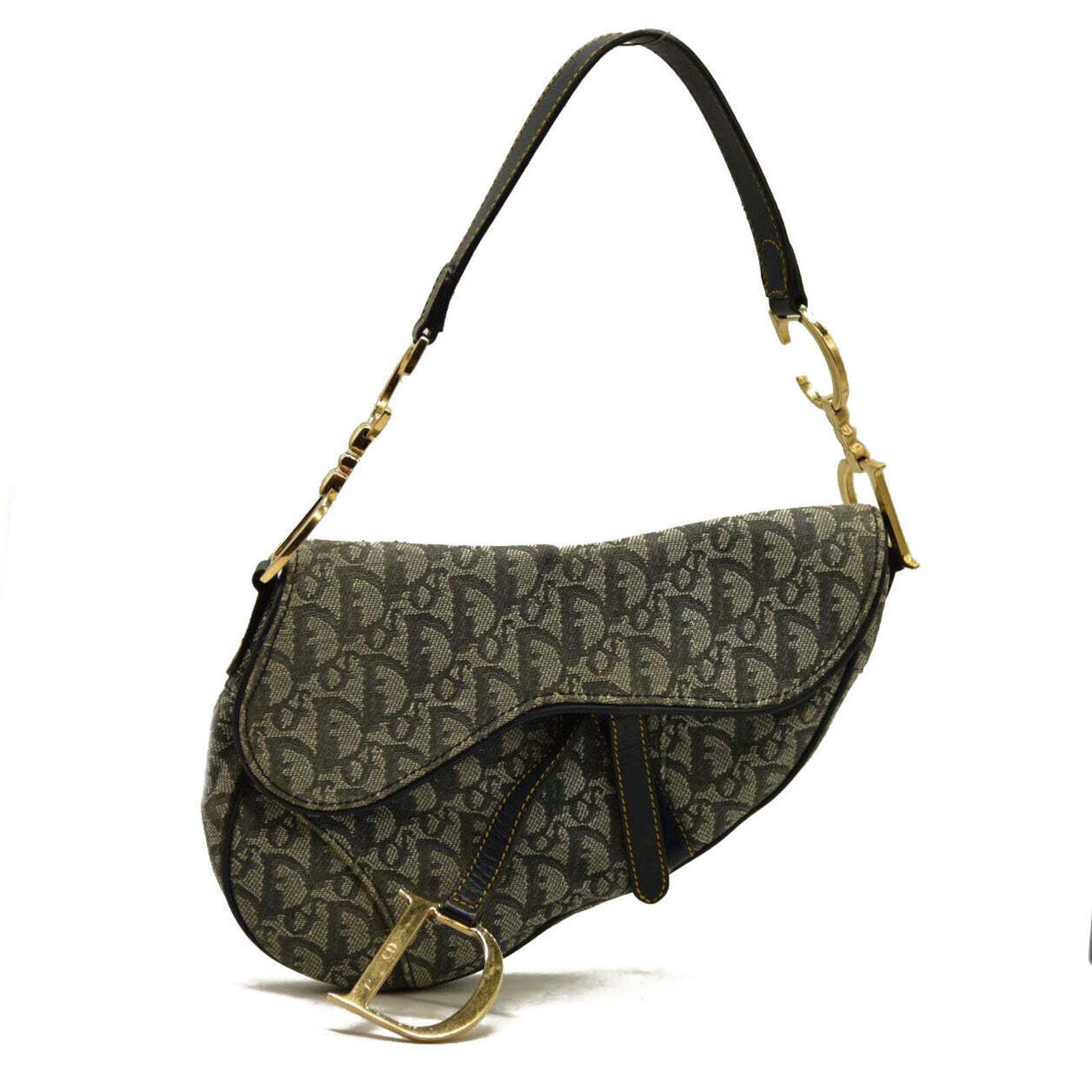 Christian Dior Monsieur Christian Dior Monogram Saddle Bag Blue, Women's