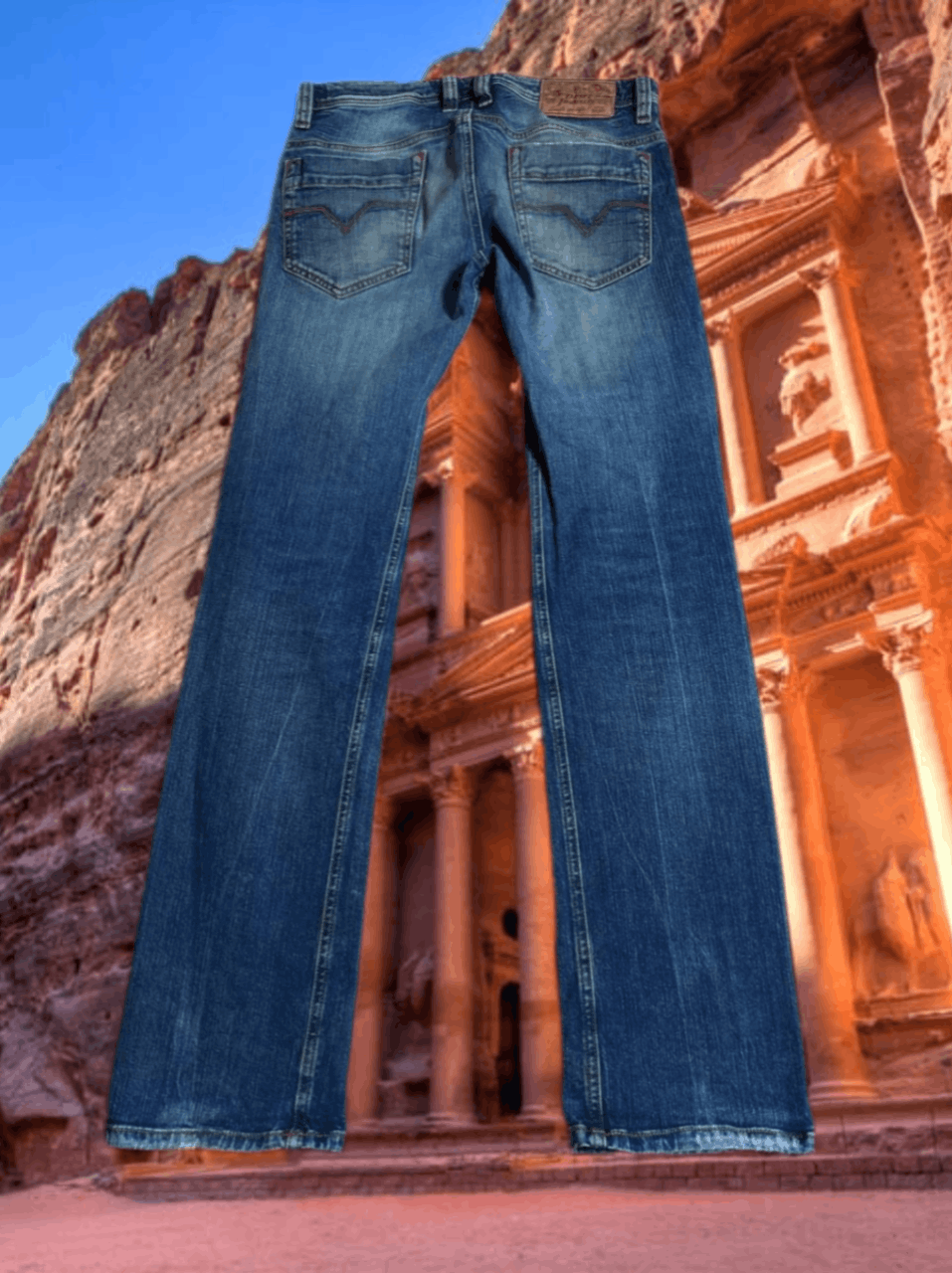 Diesel × Japanese Brand Diesel Safado Dirty Baggy Faded Jean Japan Avant Garde Style Size US 30 / EU 46 - 1 Thumbnail
