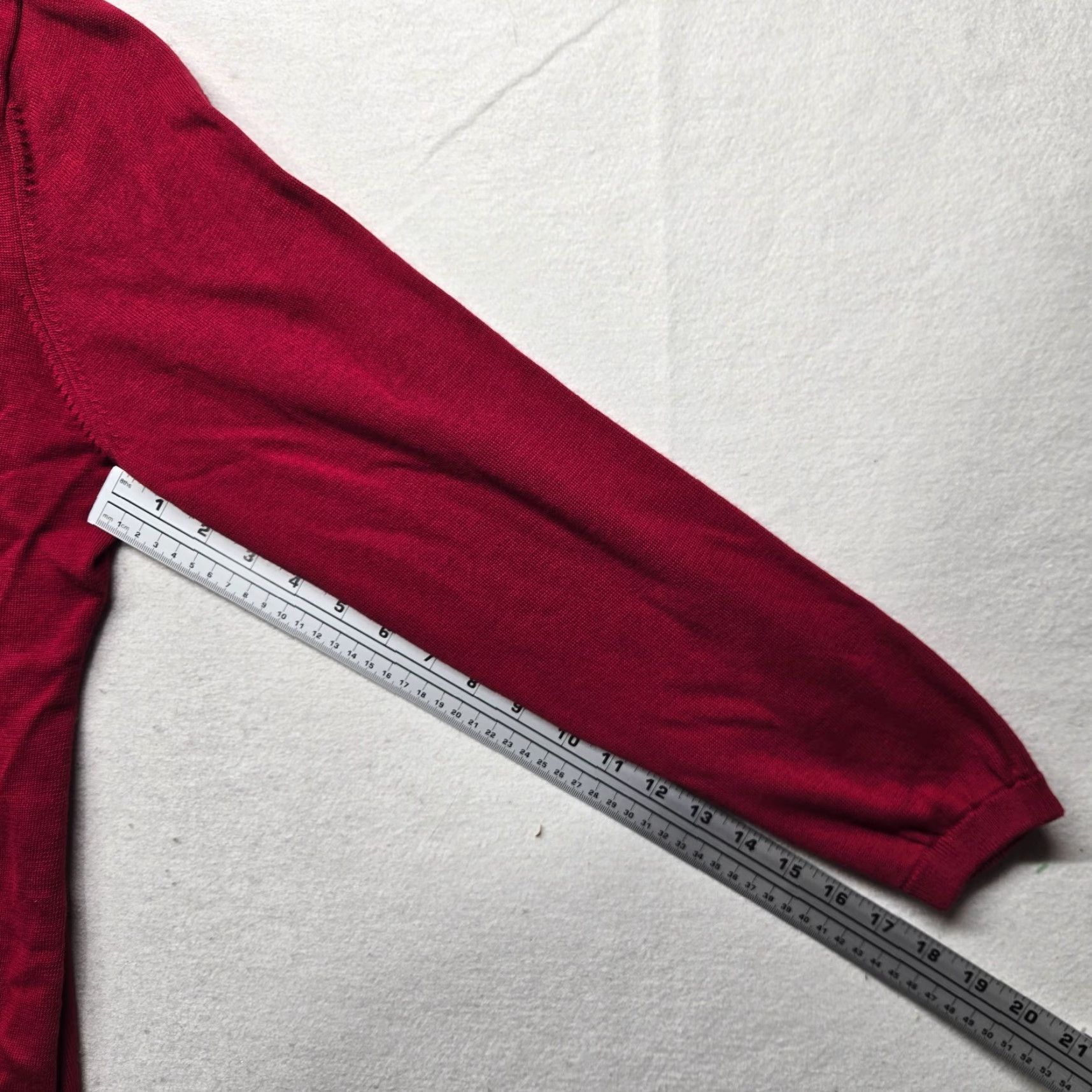 Vintage Kim Rogers Cardigan Sweater Red Solid XL Women's Knit Long Sleeve Button Front Fall Winter Vintage No Size XL / US 12-14 / IT 48-50 - 5 Thumbnail
