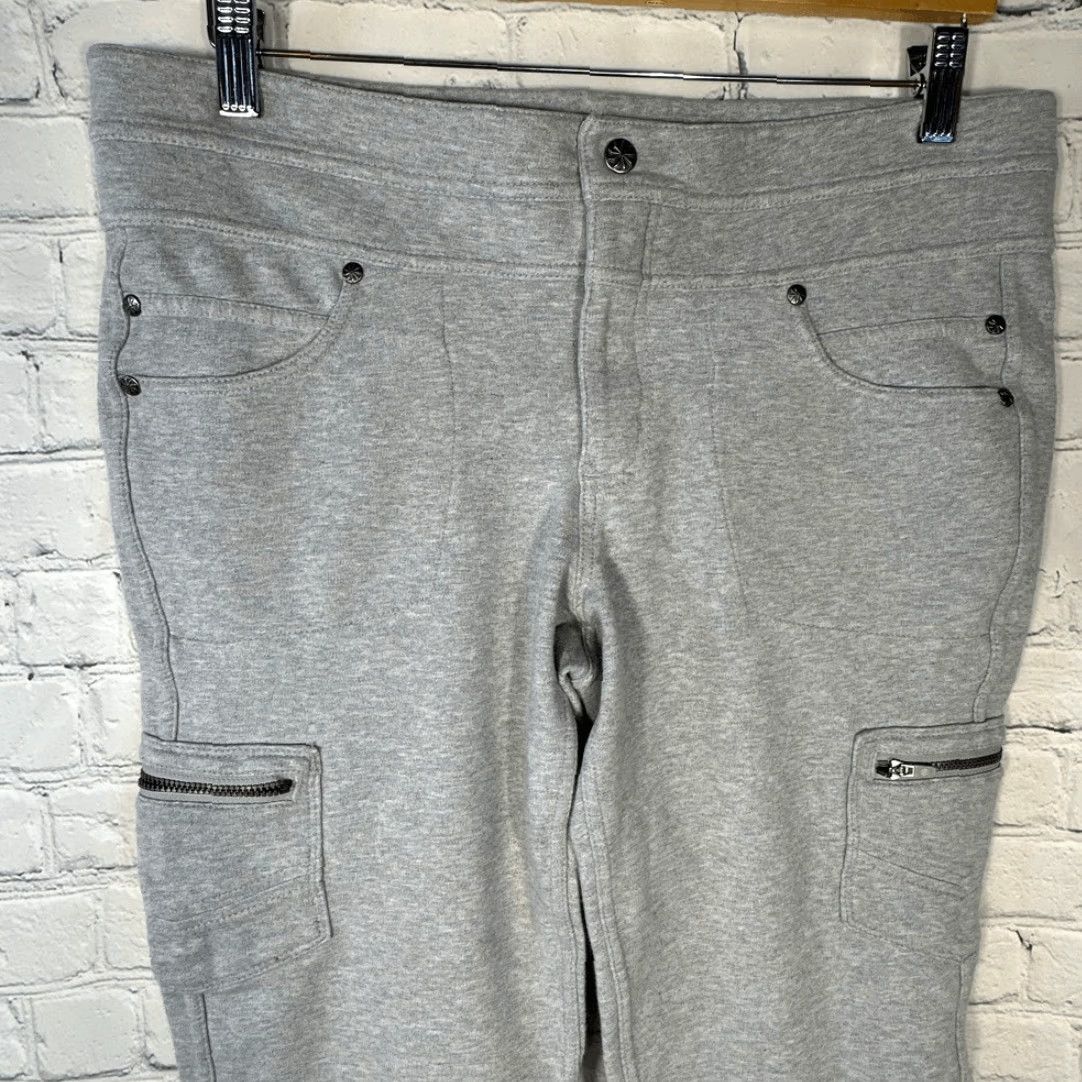 Athleta Athleta Pants Womens 12 Gray Rockwell Jogger Leggings Zippered Pockets Accents Size 34" / US 12 / IT 48 - 2 Thumbnail