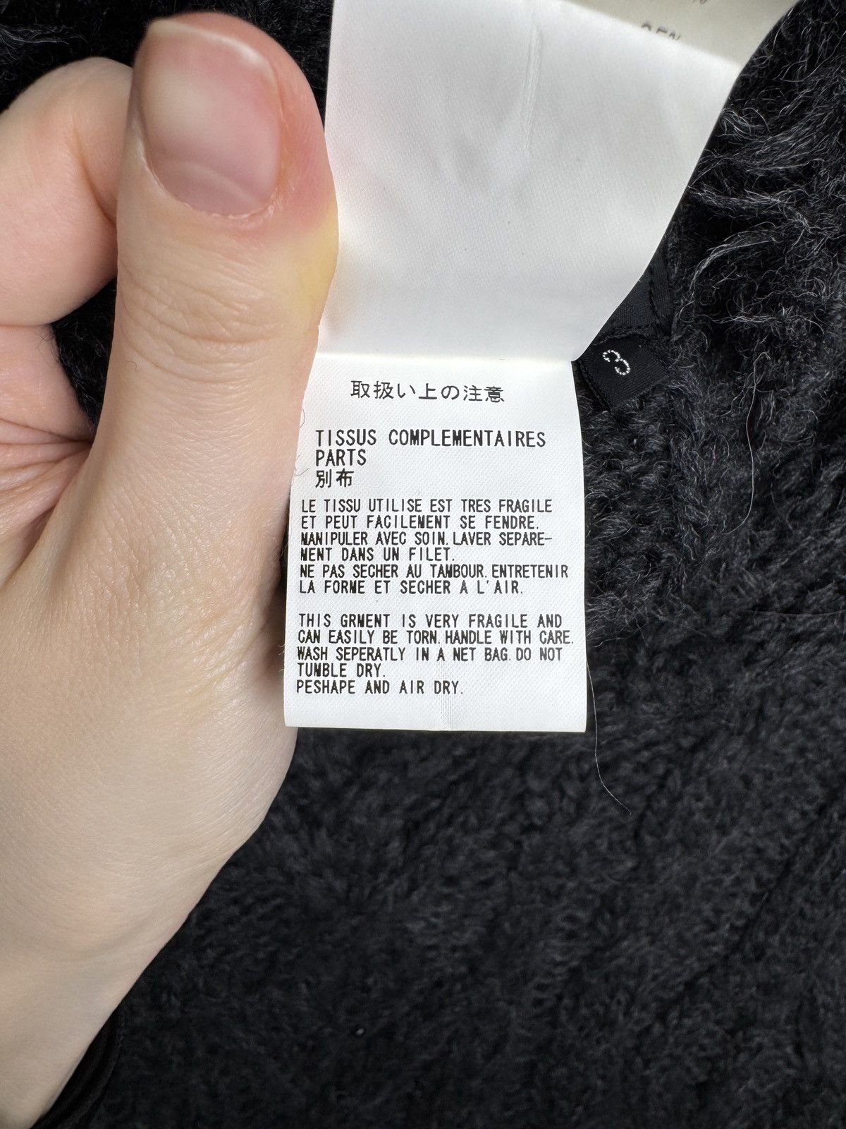 Y's Y’s Yohji Yamamoto Dark Grey Cable Knit Ninja Style sweater Size M / US 6-8 / IT 42-44 - 11 Thumbnail