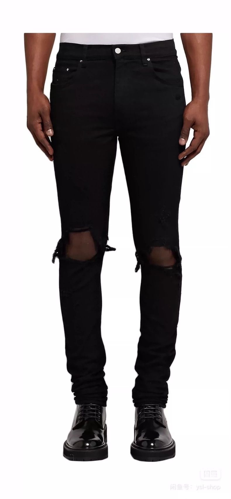 Amiri AmiriKnee-destructive jeans 2503-Nextarrow Size US 31 - 1 Thumbnail