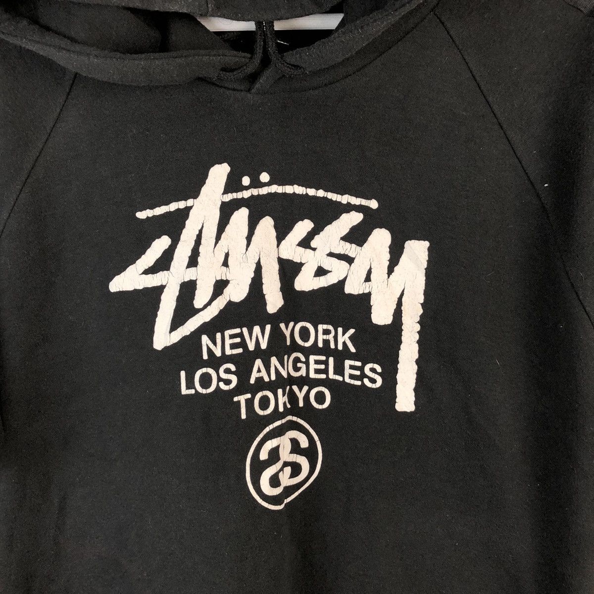 Stussy DL Stussy short sleeve Black Hoodie #A2553 Size US L / EU 52-54 / 3 - 9 Thumbnail