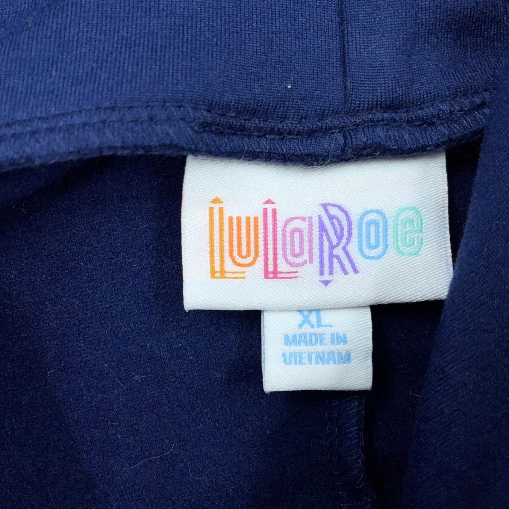 Vintage LuLaRoe Hoodie Womens XL Navy Blue Cat Face Graphic Kangaroo Pocket Raglan Top Size XL / US 12-14 / IT 48-50 - 7 Thumbnail