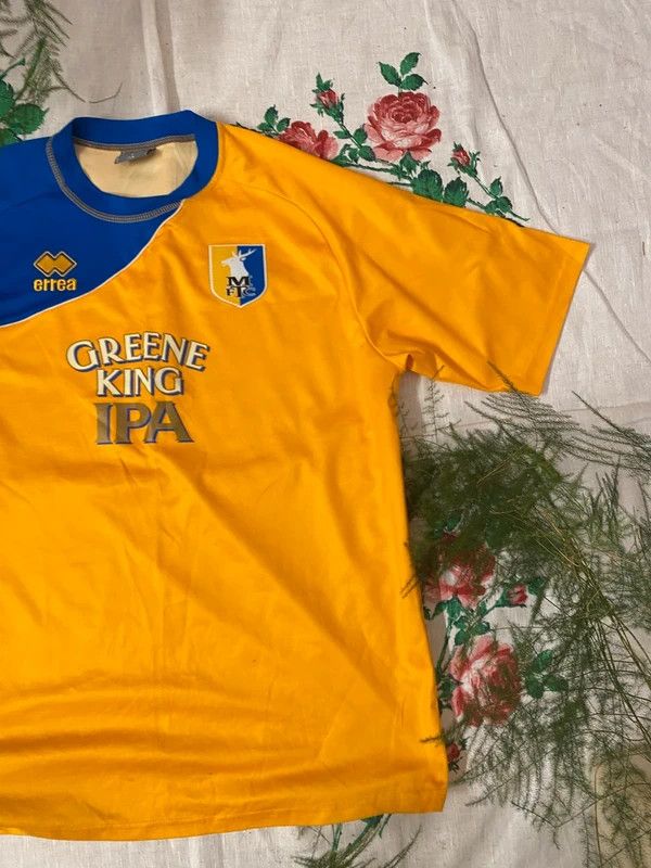 Errea Mansfield Town 2011/12 Erreà Home Shirt Vintage Jersey XL Size US XL / EU 56 / 4 - 9 Thumbnail