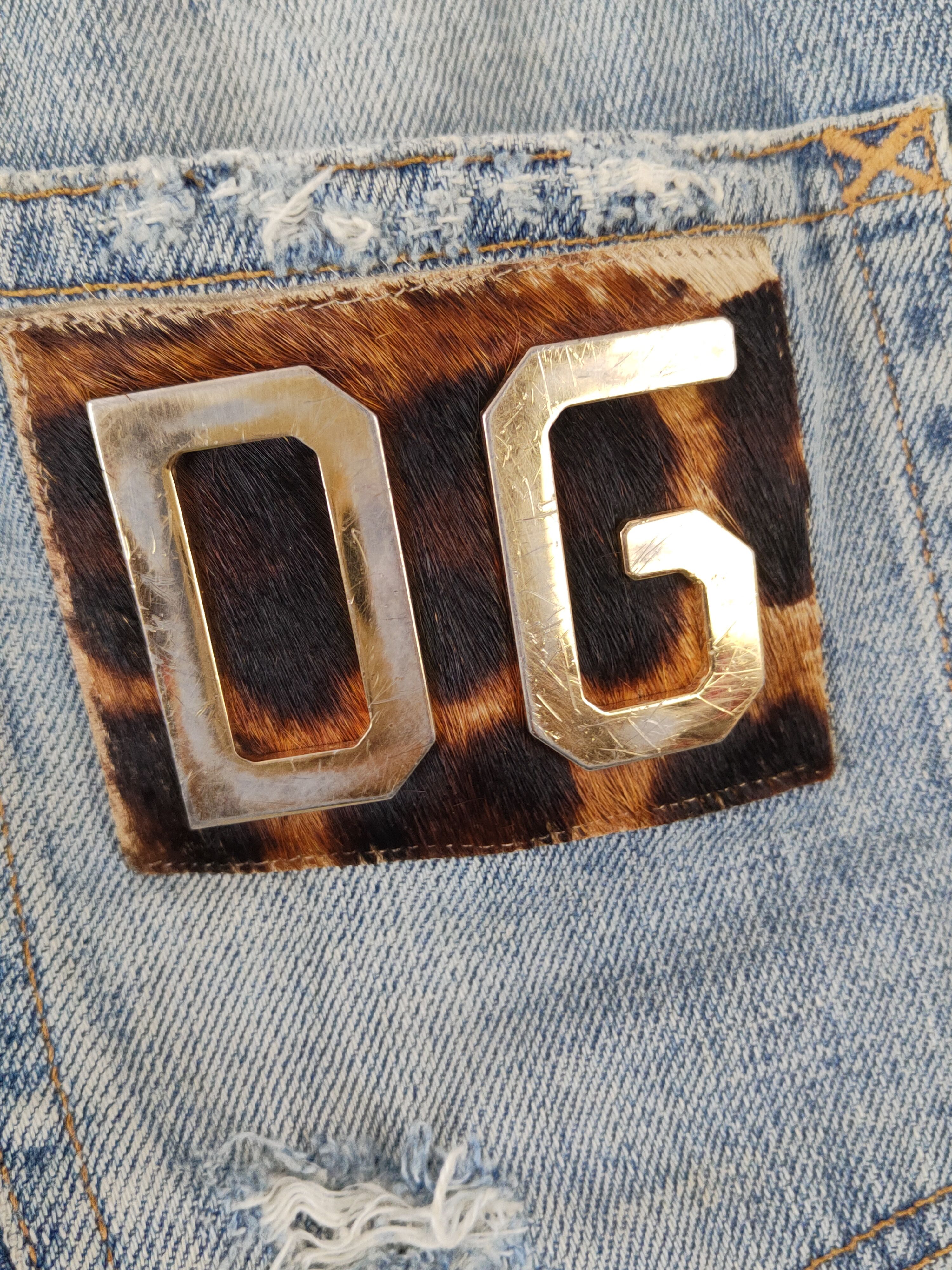 Dolce & Gabbana DL Dolce & Gabbana D&G Blue Distressed Ripped Jeans #W1867 Size 30" / US 8 / IT 44 - 11 Thumbnail