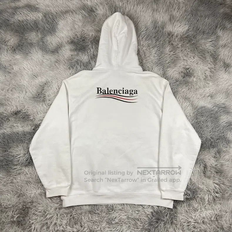 Balenciaga Balenciaga White Wave Coke Logo Sweatshirt Size US M / EU 48-50 / 2 - 2 Thumbnail