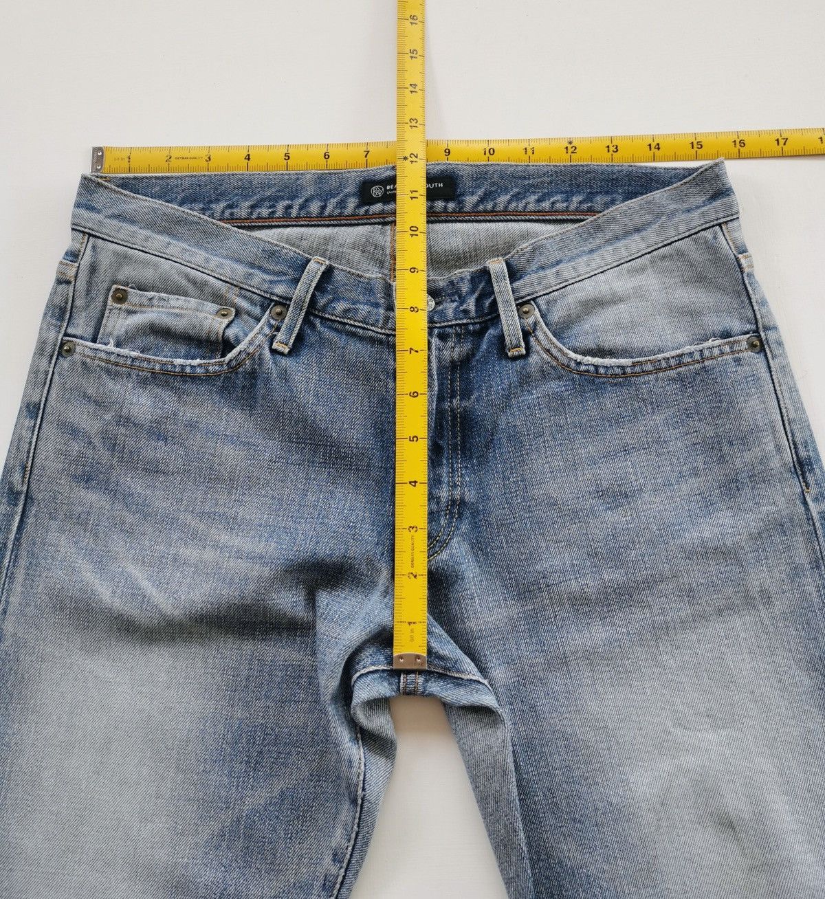 BEAUTY&YOUTH Beauty & Youth Japan Distressed Denim Jeans Size US 31 - 10 Thumbnail