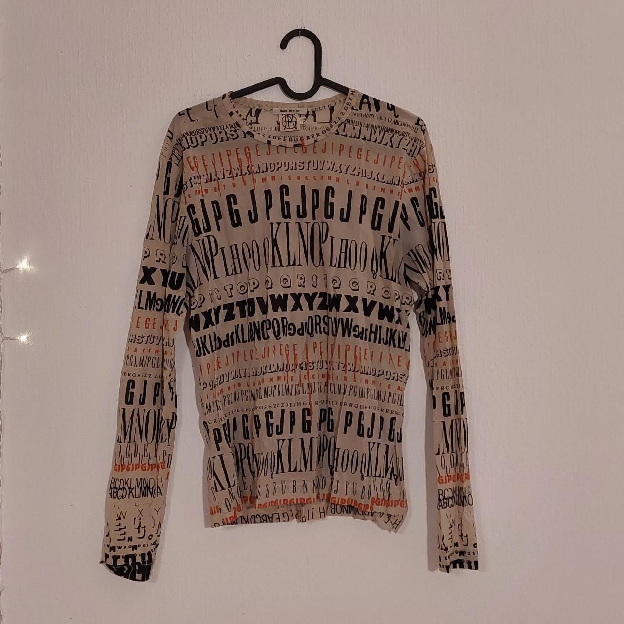 Jean Paul Gaultier JPG printed mesh top Size XL / US 12-14 / IT 48-50 - 3 Thumbnail