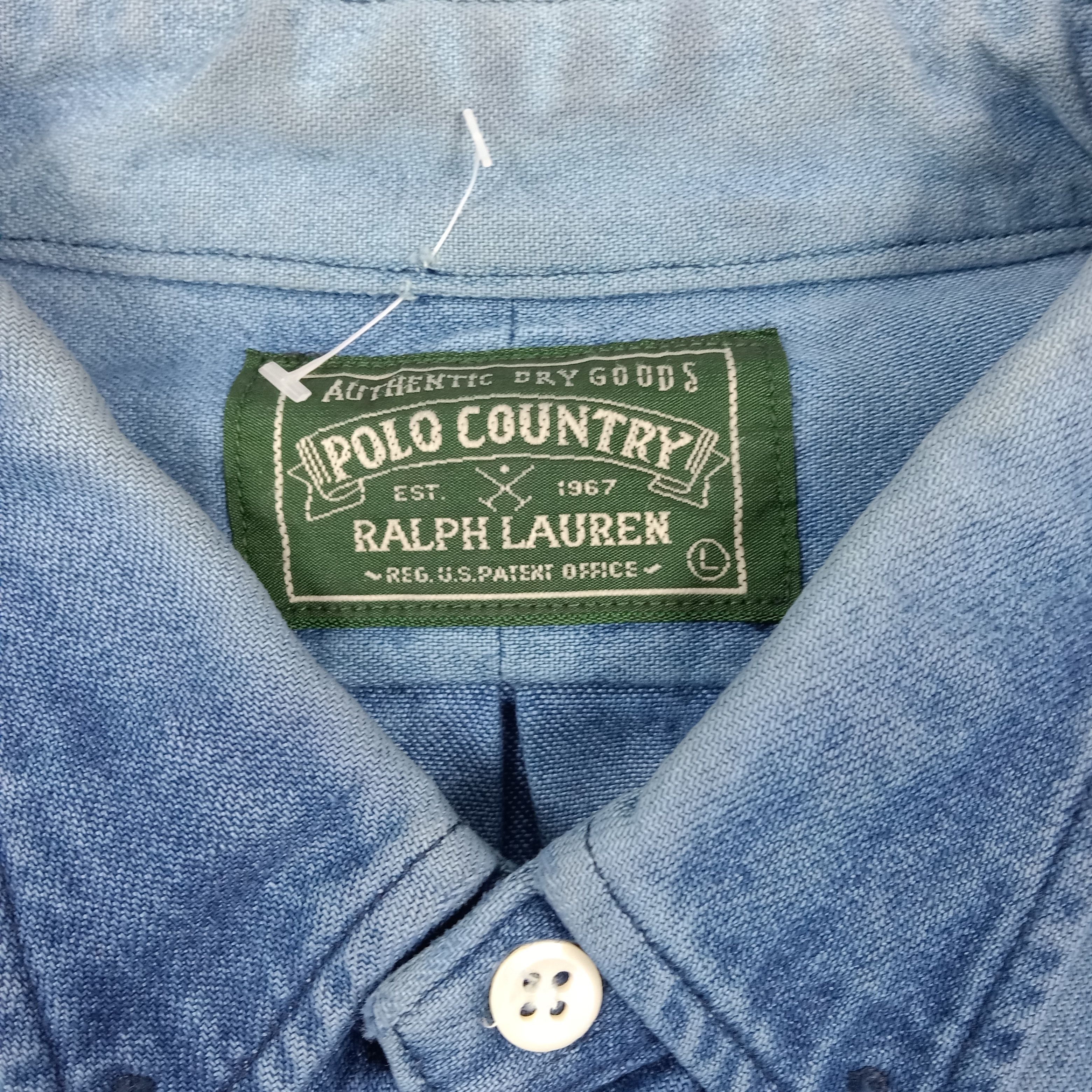Ralph Lauren Polo Country by Ralph Lauren Denim Button Up Shirt C285N50 Size US L / EU 52-54 / 3 - 3 Thumbnail