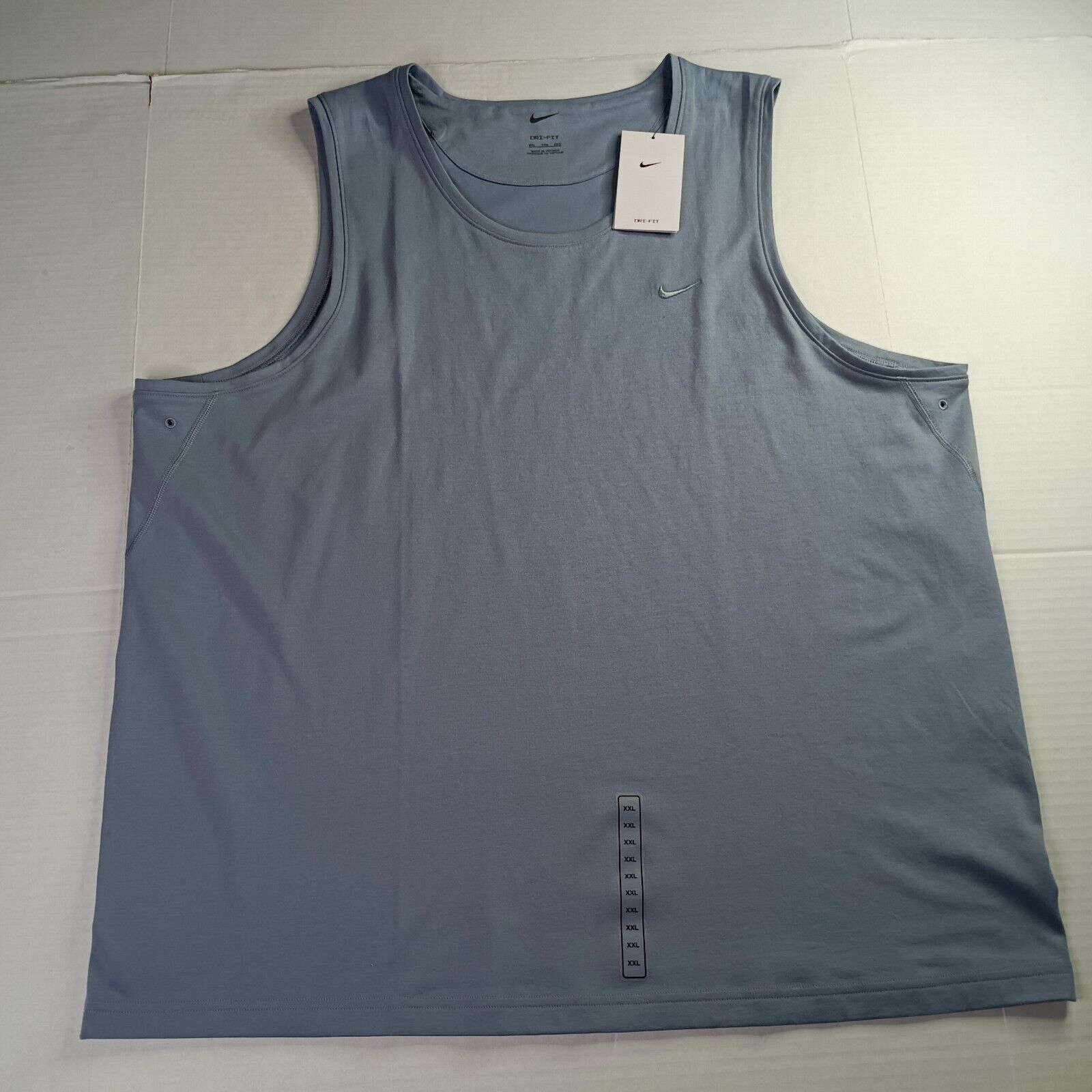 Nike Nike Dri-FIT Tank Top Men's 2XL XXL Slate Blue Muscle Shirt Size US XXL / EU 58 / 5 - 1 Thumbnail