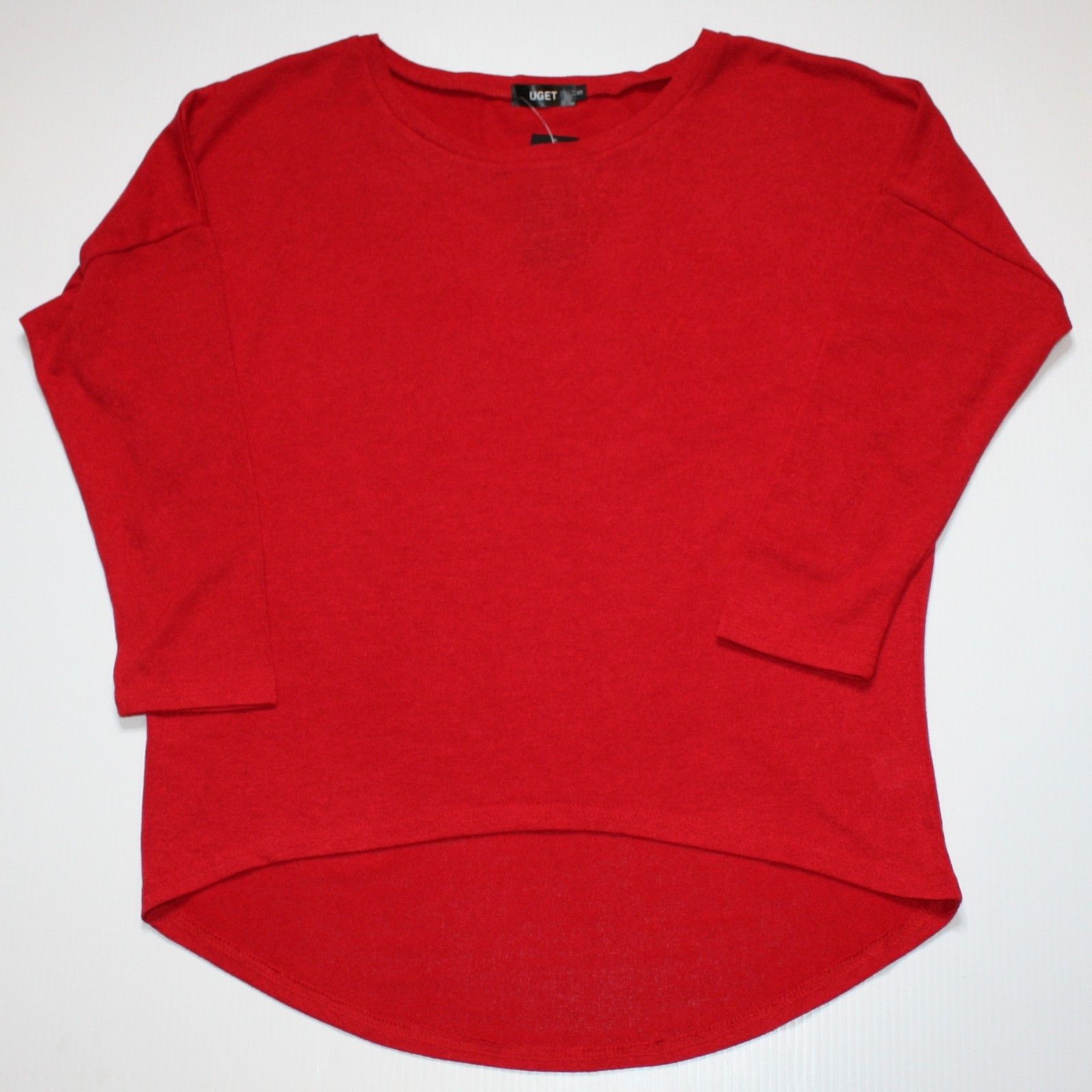 Other UGET Oversized Loose Fitting Pullover Red Sweater Top Size S / US 4 / IT 40 - 3 Thumbnail