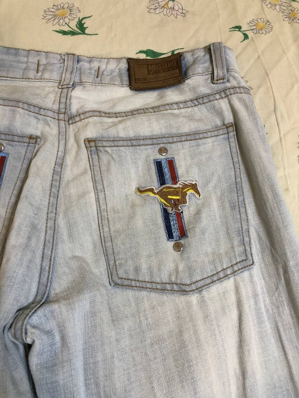 Mustang Vintage 70s Mustang Denim Jeans: High Waisted Distressed Size US 32 / EU 48 - 20 Thumbnail