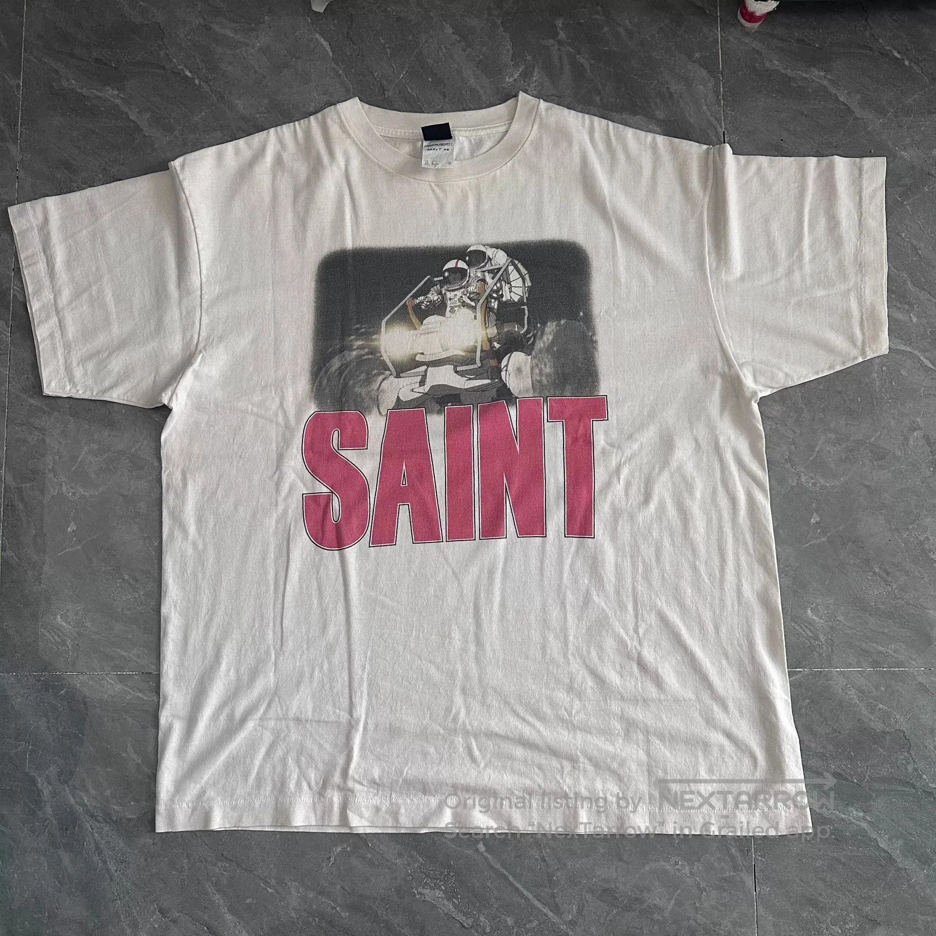 Saint Michael Saint Michael Washed White Short Sleeve. Size US XXL / EU 58 / 5 - 1 Thumbnail