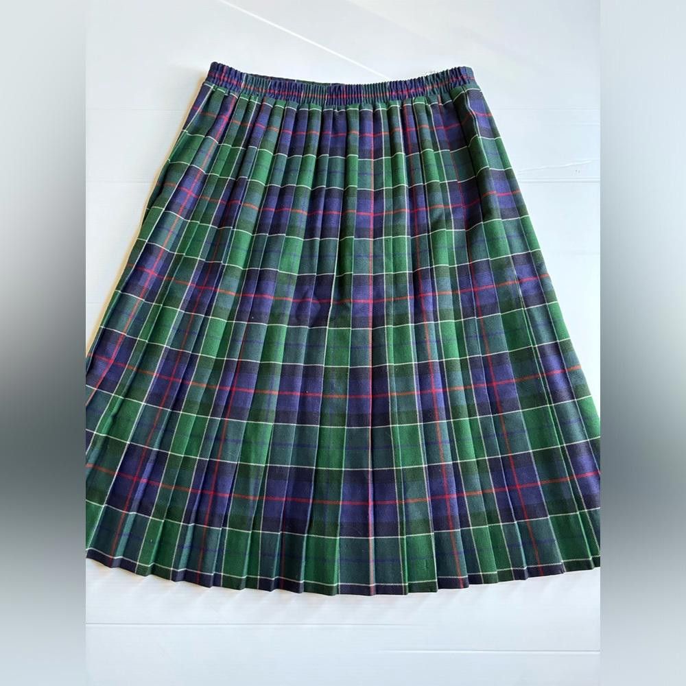 Designer Vintage Pleated Kilt-Style Skirt Size 28" / US 6 / IT 42 - 2 Thumbnail