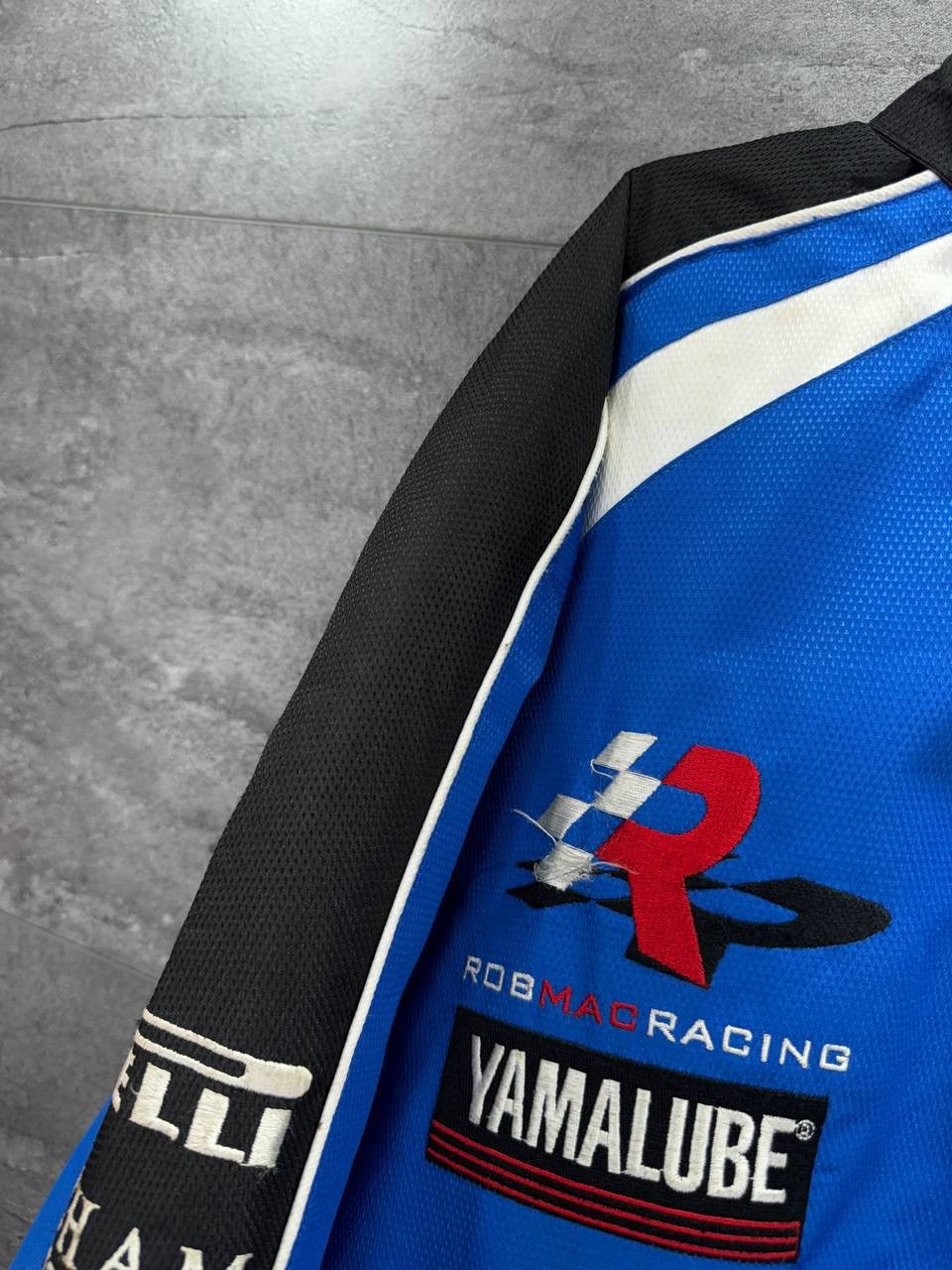 Yamaha Yamaha Rob Mac Racing R1 Mens Full Zip Jacket Blue Nylon Size US XL / EU 56 / 4 - 2 Thumbnail