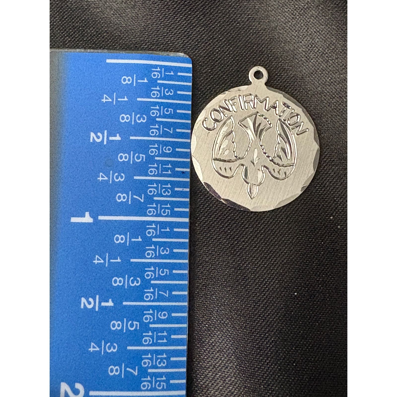 Other Vintage Sterling Silver Confirmation Pendant / Pendant Only Size ONE SIZE - 5 Thumbnail