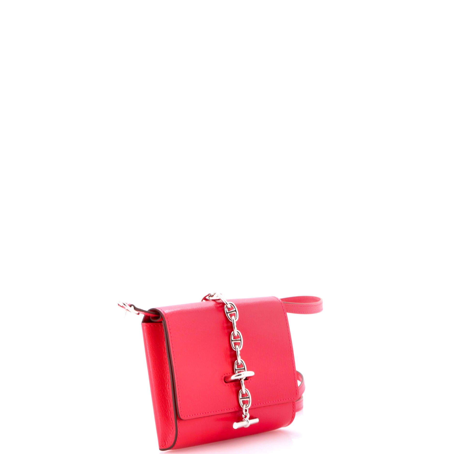 Hermes Chaine d'Ancre Compact Wallet on Strap Chevre Chamkil Size ONE SIZE - 1 Thumbnail