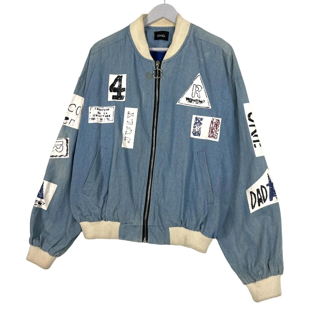 Japanese Brand 💥 MILANGE RIOT PATCH BOMBER JACKET Size US L / EU 52-54 / 3 - 2 Thumbnail