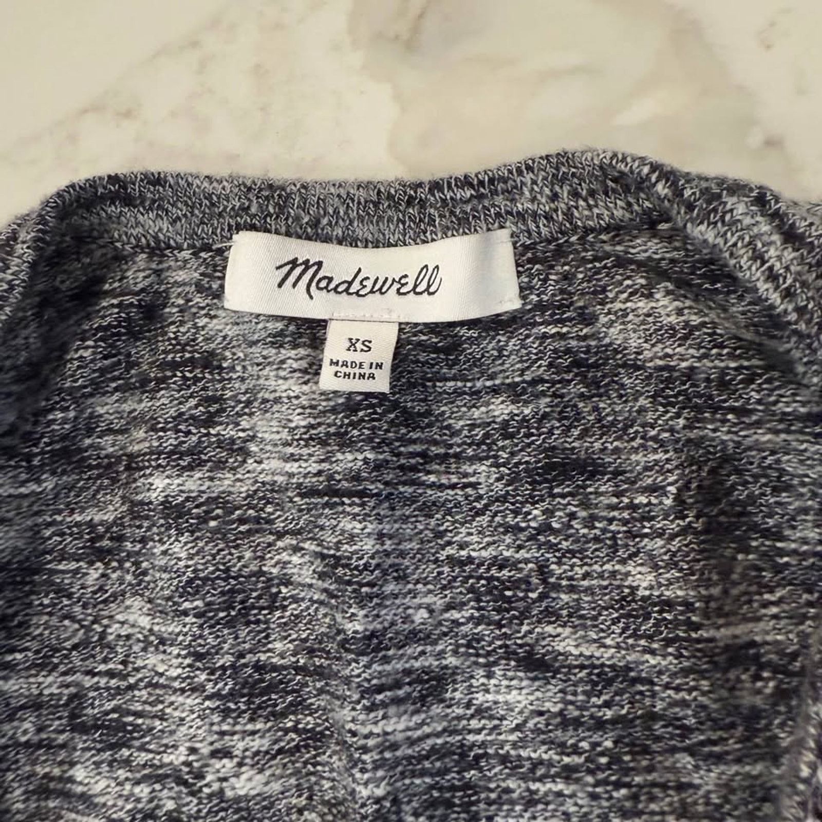 Madewell Madewell Women Open Ryder Cardigan Sweater Gray Knit Size XS Size XS / US 0-2 / IT 36-38 - 5 Thumbnail