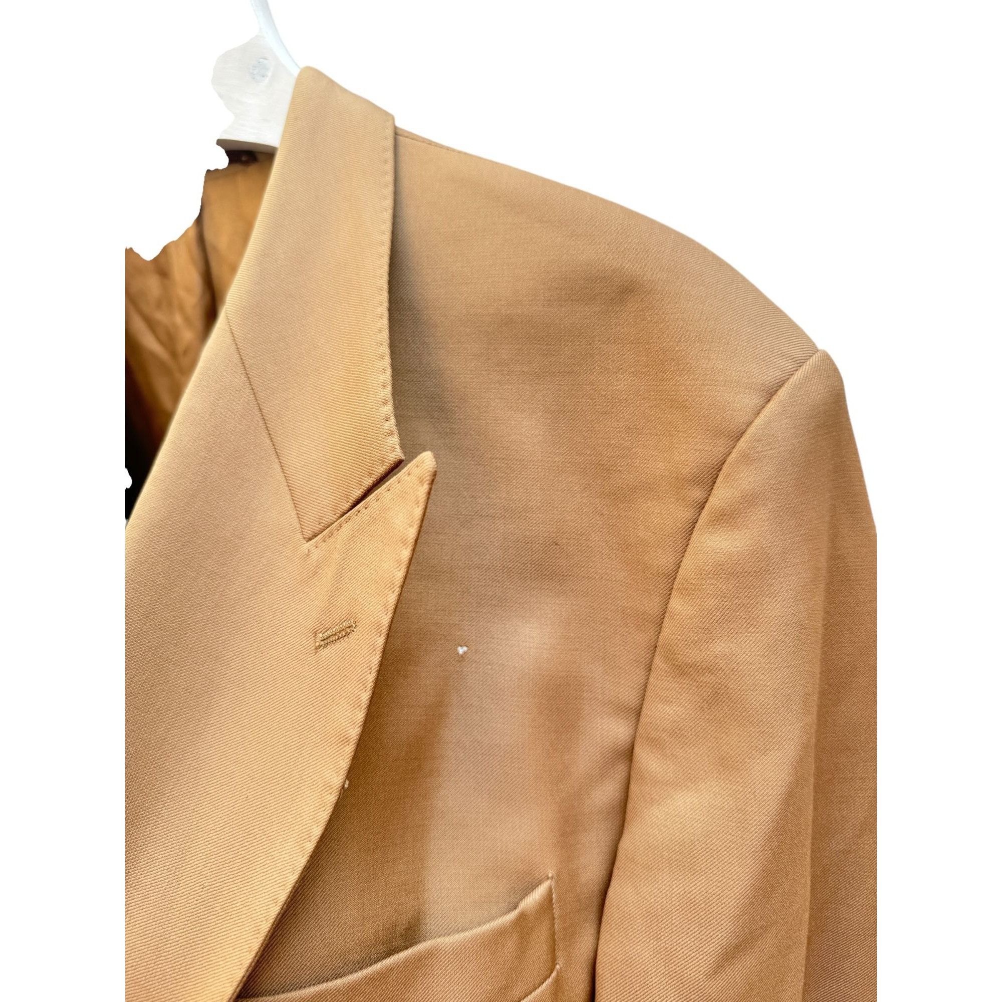 Balenciaga Beige Wool Blazer Jacket Size 44R - 7 Thumbnail