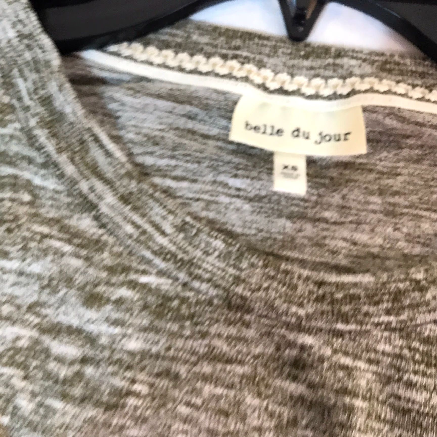 Vintage Belle Du Jour Green/White Flecked Sweater Women’s XS Casual Knit Pullover Long Sleeve Lightweight Size XS / US 0-2 / IT 36-38 - 4 Thumbnail