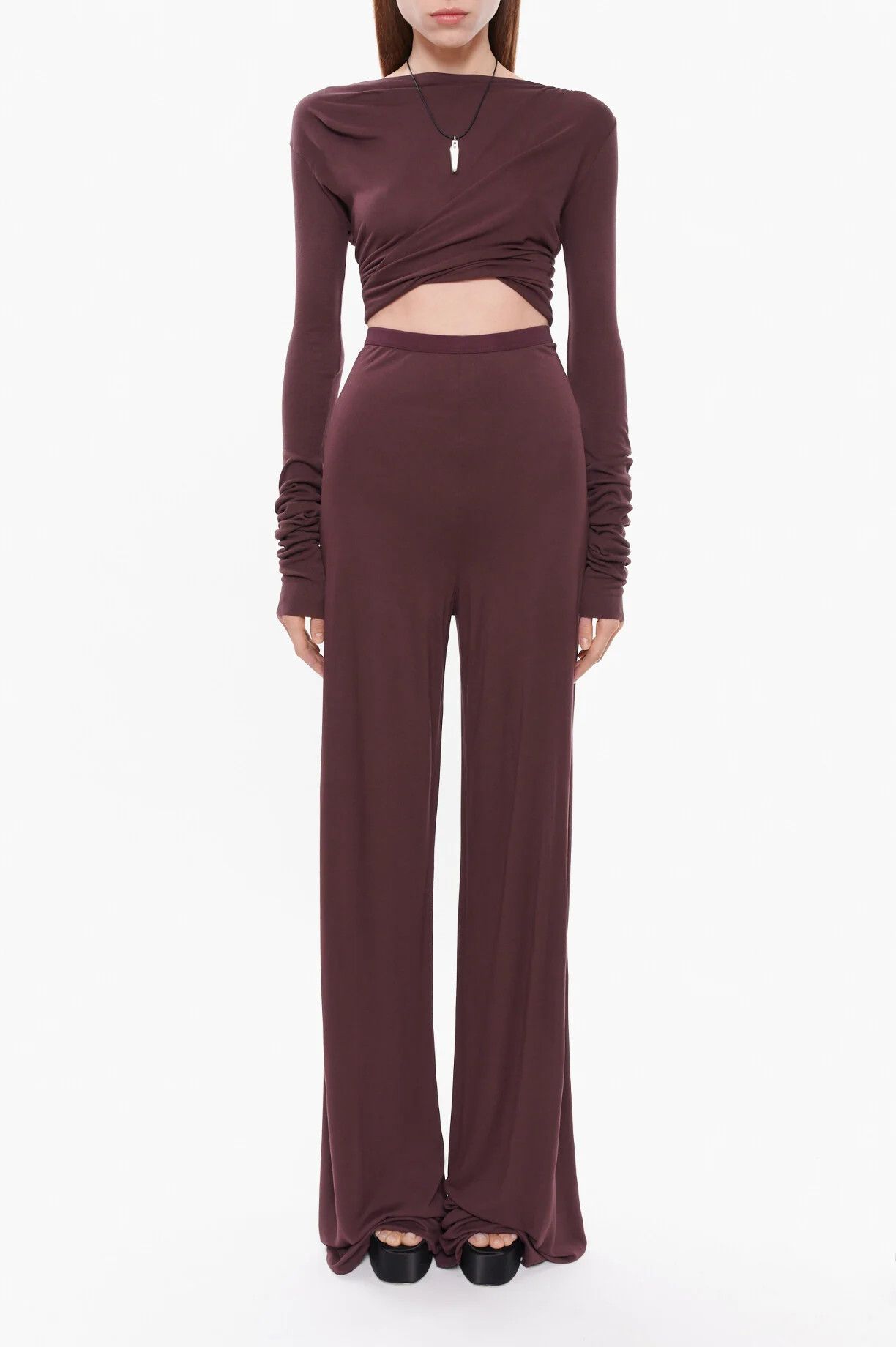 Rick Owens Rick Owens Lilies Eggplant Farrah Trousers Size 26" / US 2 / IT 38 - 10 Thumbnail