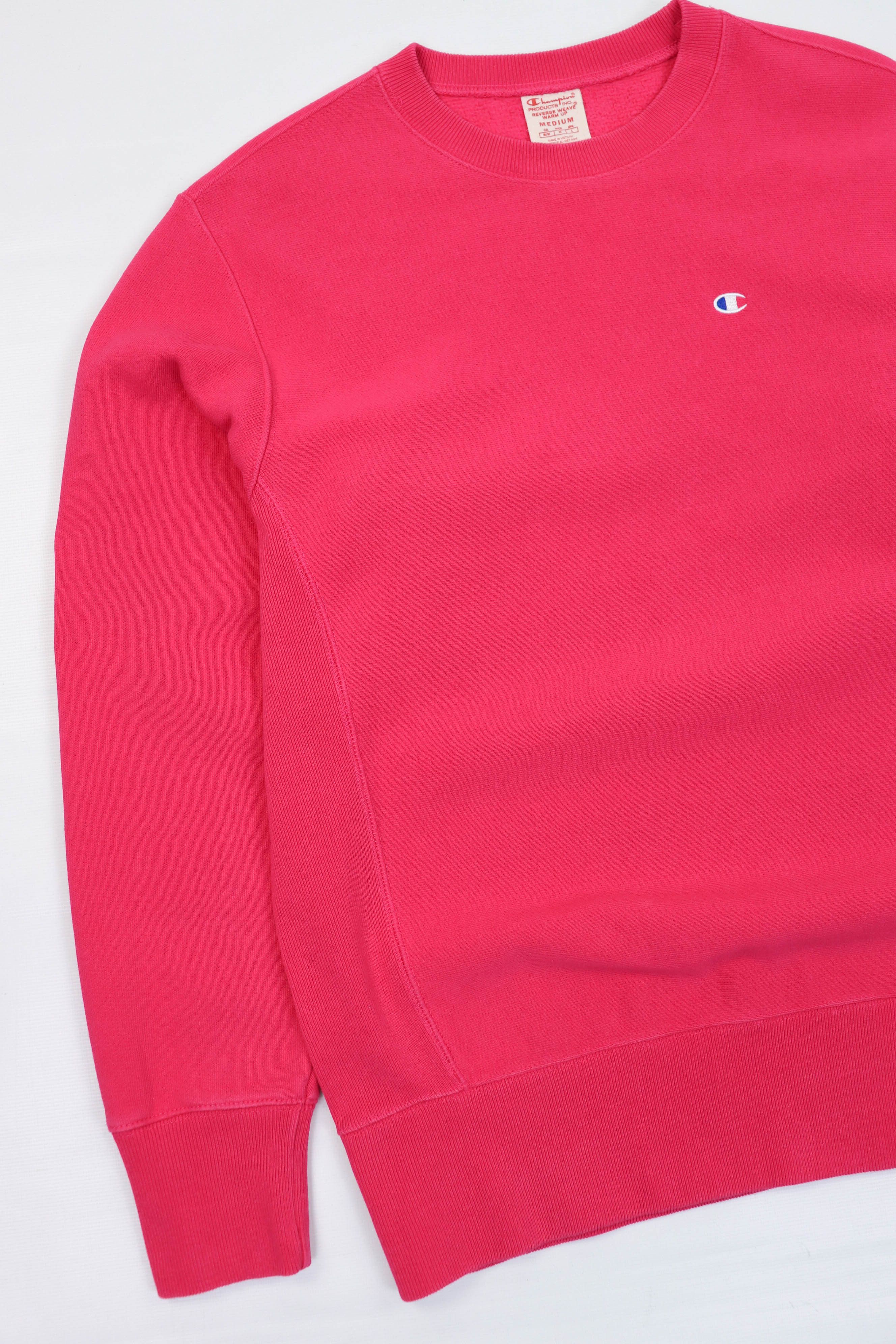 Champion Champion Reverse Weave Warm Up Pink Crewneck Sweatshirt Size M / US 6-8 / IT 42-44 - 4 Thumbnail