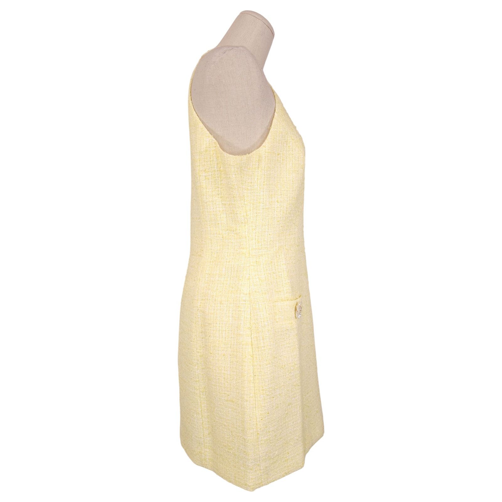 Lilly Pulitzer NWT Lilly Pulitzer Margarete Boucle Skirted Romper Yellow 6 Size M / US 6-8 / IT 42-44 - 5 Thumbnail
