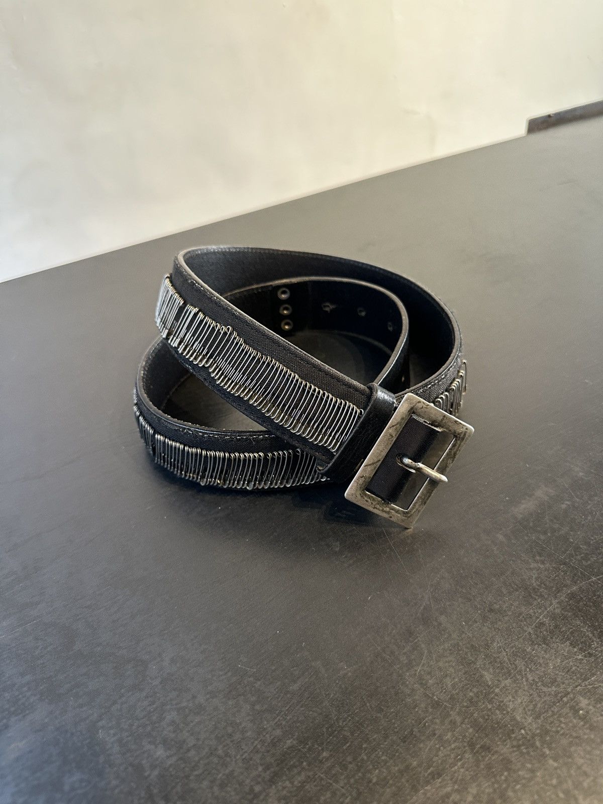 Dries Van Noten Sz 65 Dries Van Noten Safety Pin Belt | Grailed