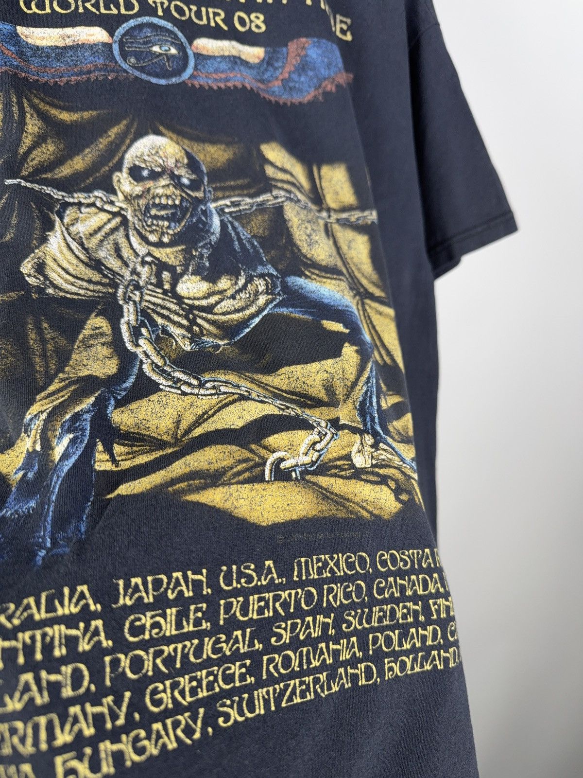 Band Tees × Iron Maiden Vintage Iron Maiden 2005 Tour Tee Somewhere Back In Time L Size US L / EU 52-54 / 3 - 8 Thumbnail