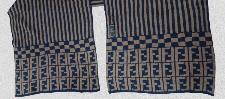 Fendi FENDI Zucca Stripe muffler Size ONE SIZE - 3 Thumbnail