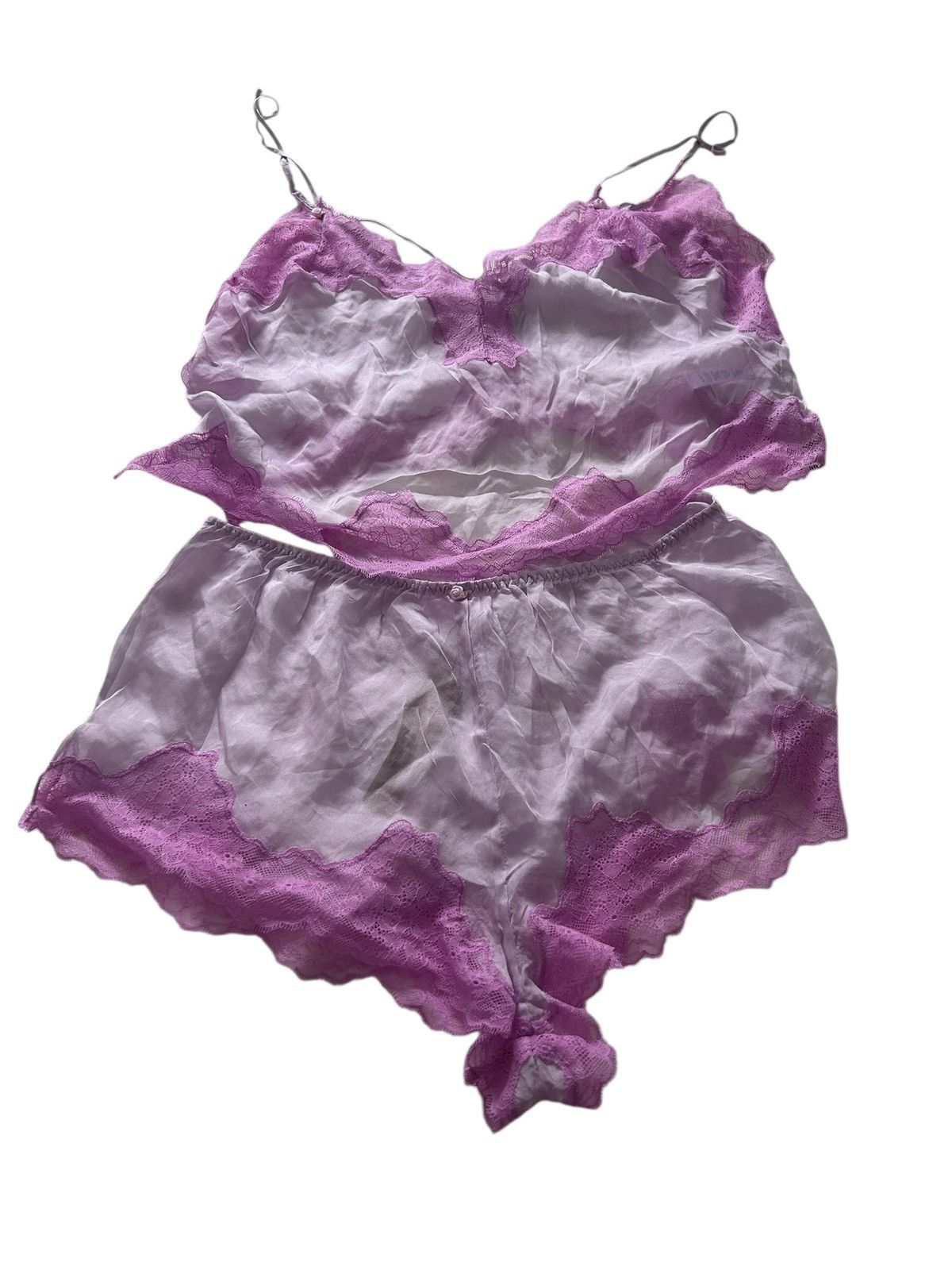 SKIMS NWT SKIMS ROMANCE LACE CROPPED CAMI & SHORT SET Large Size L / US 10 / IT 46 - 5 Thumbnail