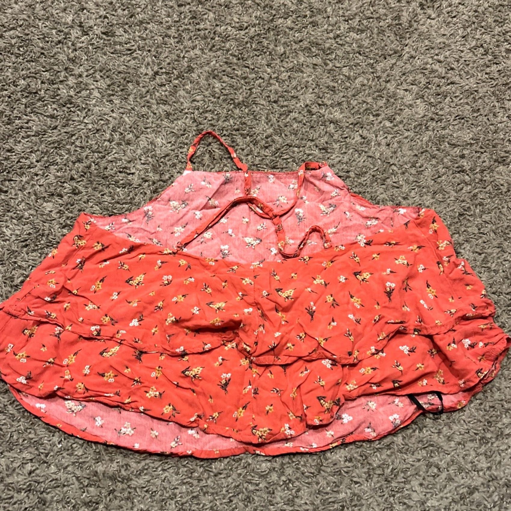 Forever 21 FOREVER 21 Crop Halter Top Tank Womens S Floral Print Sleeveless Cropped Multicolor Casual Summer Crop Tops Womens Size S / US 4 / IT 40 - 3 Thumbnail