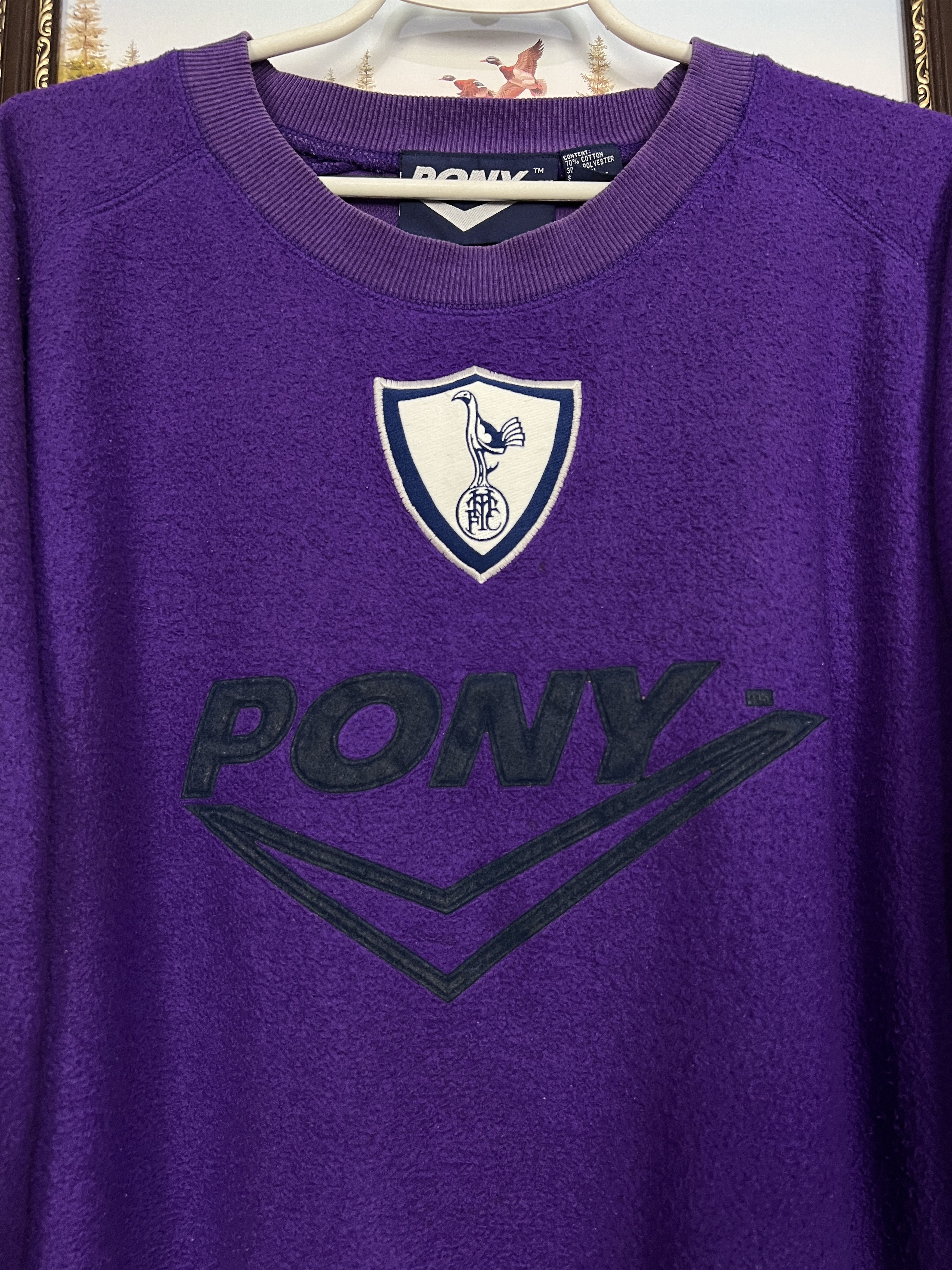 PONY Vintage 90's Pony Tottenham Hotspur Football Sweatshirt Size US XL / EU 56 / 4 - 3 Thumbnail