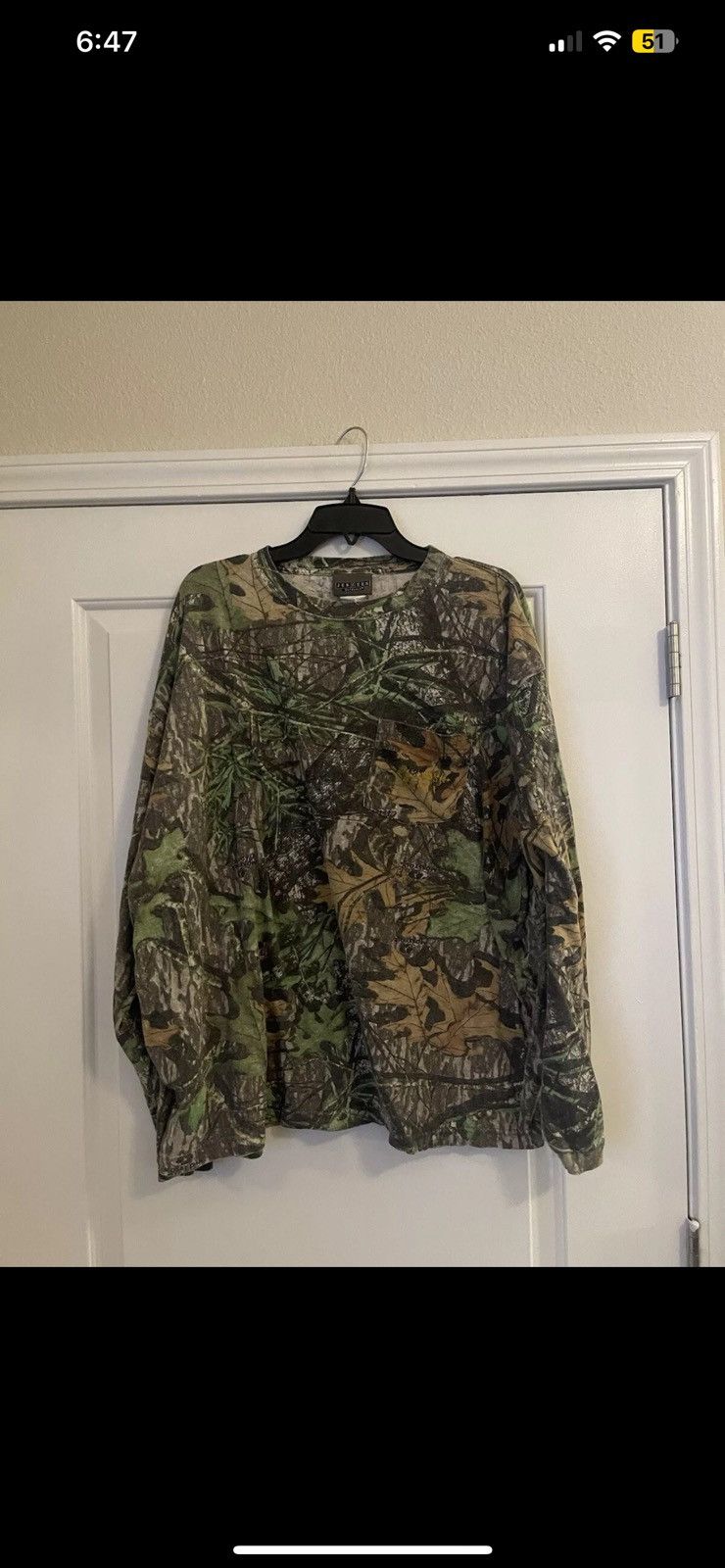 Jerzees × Vintage VTG Jerzees LARGE Mossy Oak Breakup Camo Long Sleeve Size US XL / EU 56 / 4 - 1 Thumbnail