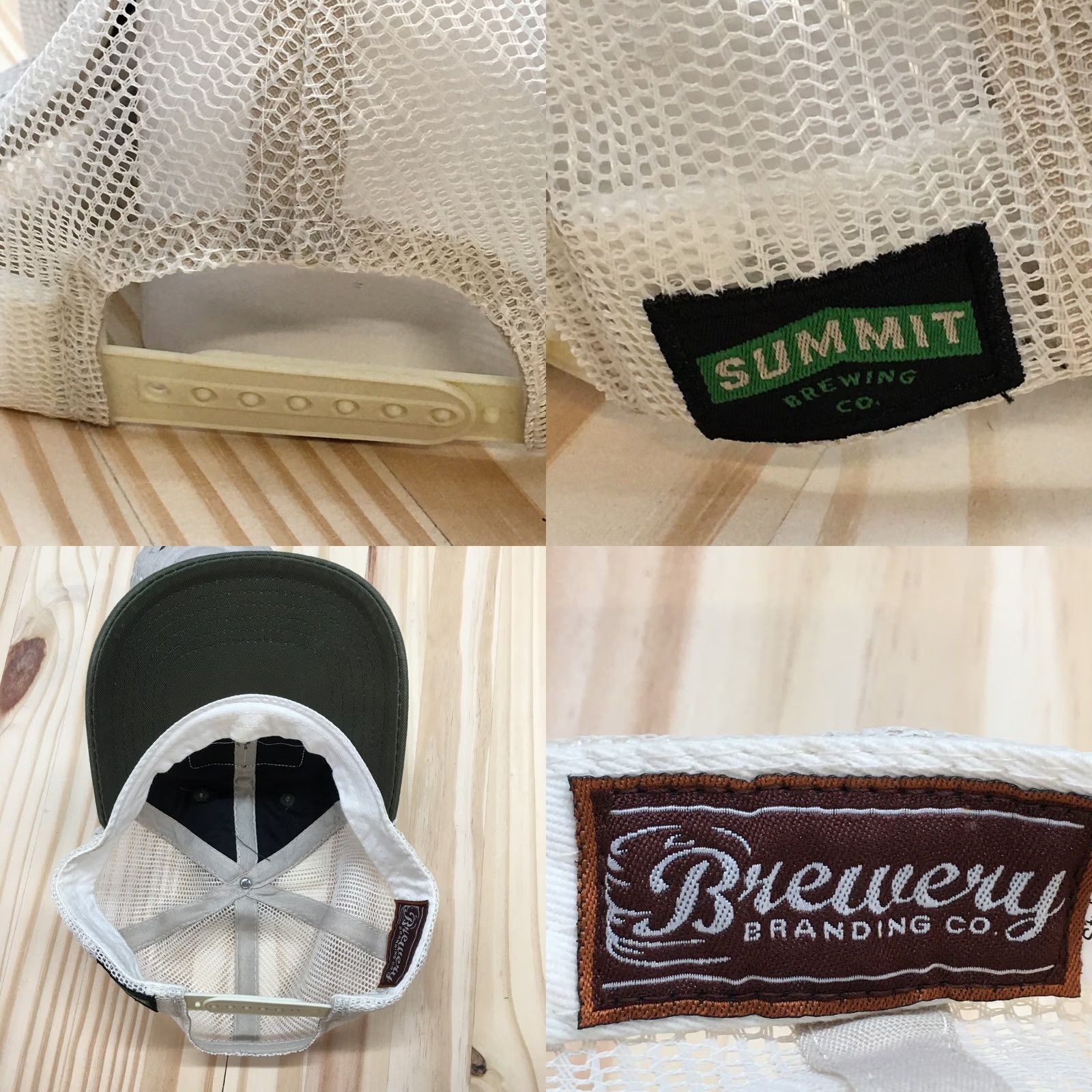 Vintage Summit Brewing Co. Trucker Hat Green One Size Adjustable Embroidered Logo Mens Size ONE SIZE - 8 Thumbnail