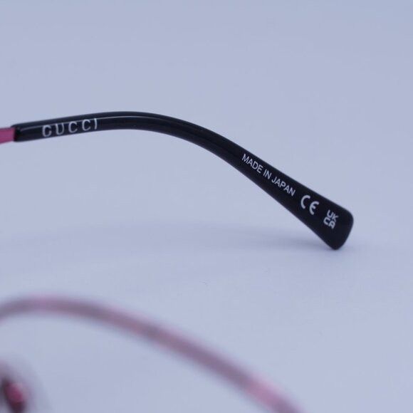 Gucci Gucci GG1853O 003 Eyeglasses Fuchsia with GG Pattern 54mm Size ONE SIZE - 6 Thumbnail