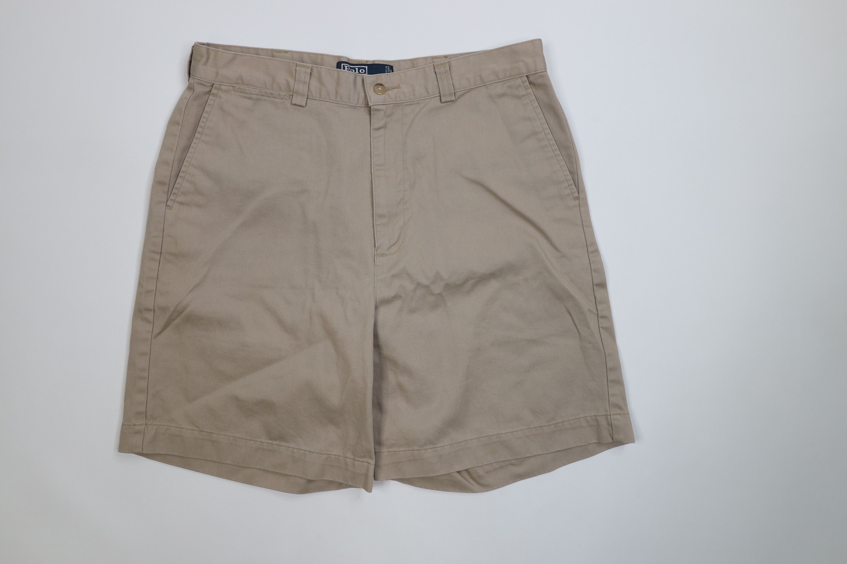 Ralph Lauren Vintage 90s Ralph Lauren Knee Philip Chino Shorts Beige Size US 32 / EU 48 - 1 Thumbnail