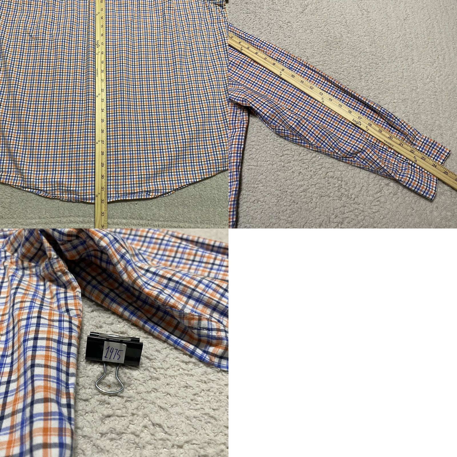 Chaps Chaps Shirt Mens 2XL Multicolor Plaid Long Sleeve Button Up Cotton Size US XXL / EU 58 / 5 - 8 Thumbnail