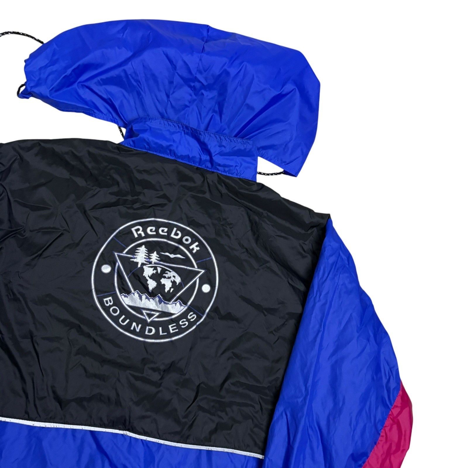Reebok Vintage 90s REEBOK BOUNDLESS Windbreaker Retro Jacket Medium Size US M / EU 48-50 / 2 - 6 Thumbnail