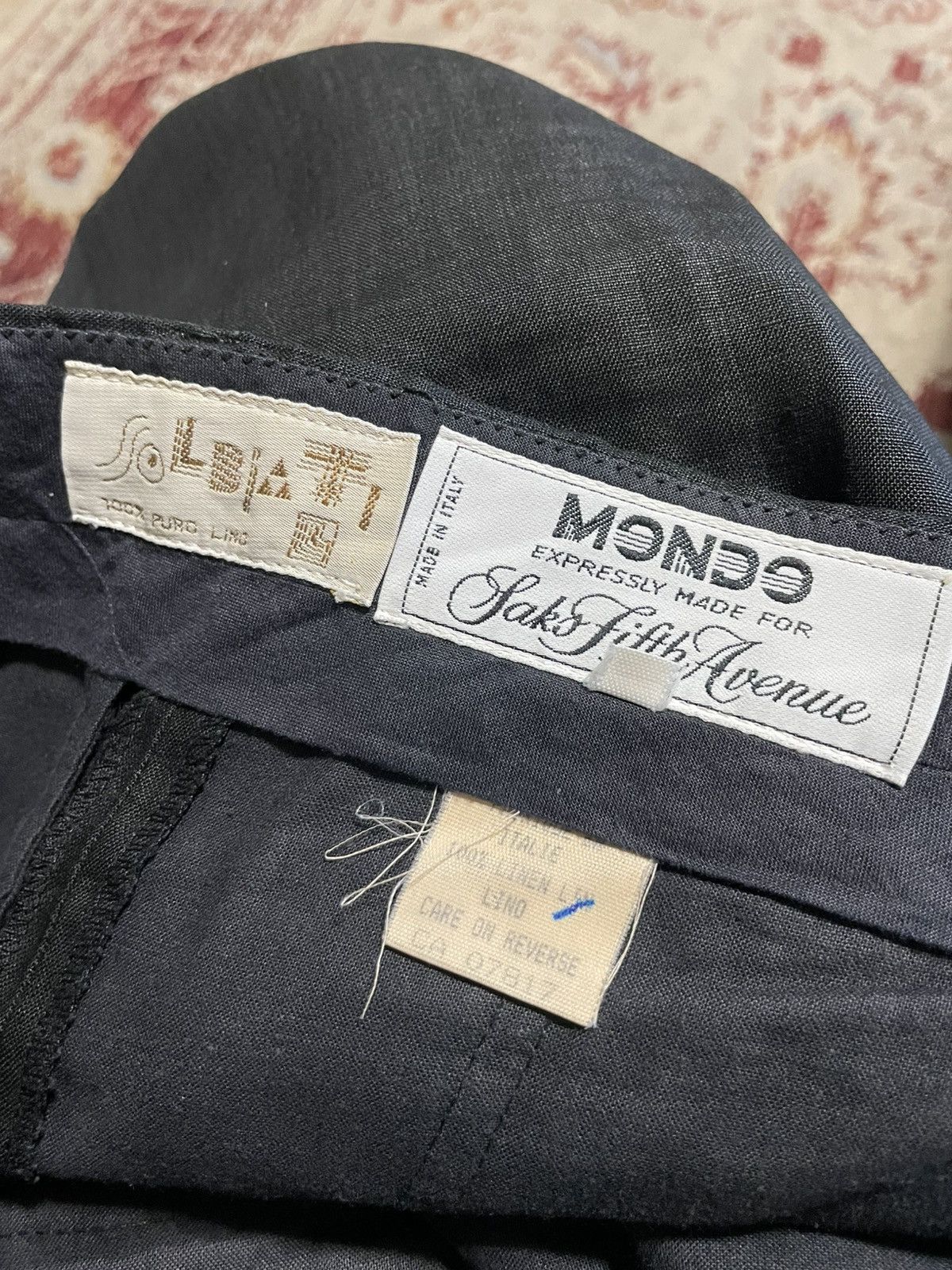 Saks Fifth Avenue Mondo Linen Pleated pants Size US 38 / EU 54 - 9 Thumbnail