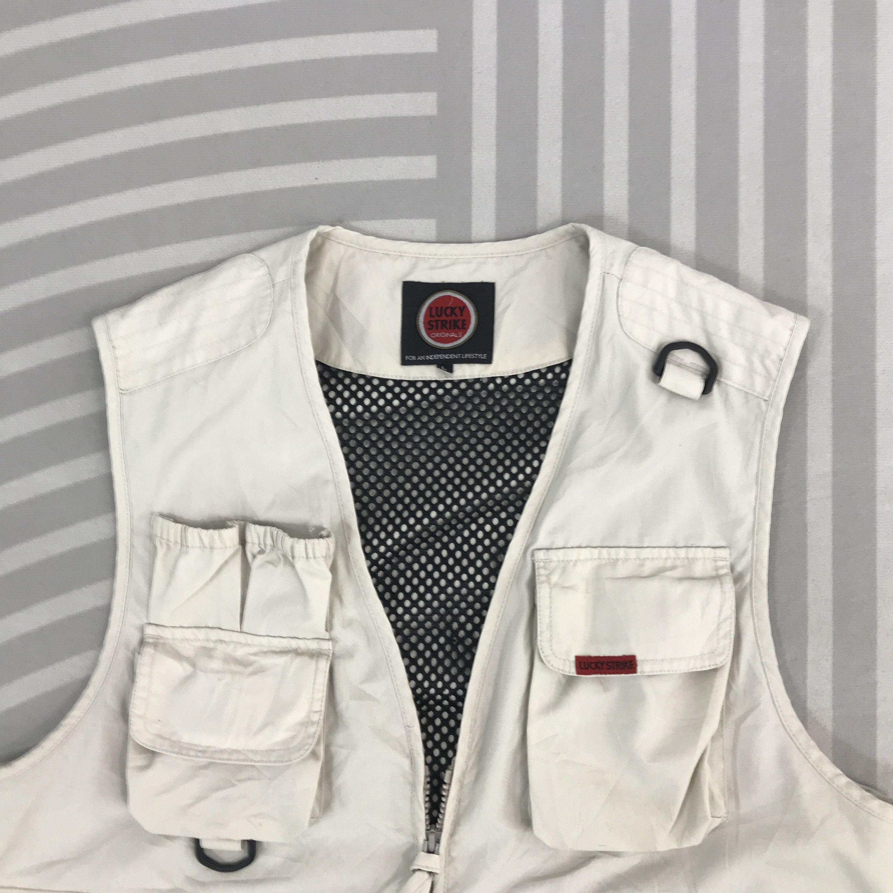 Japanese Brand × Vintage Vintage Lucky Strike Tactical pocket Vest Size US L / EU 52-54 / 3 - 2 Thumbnail