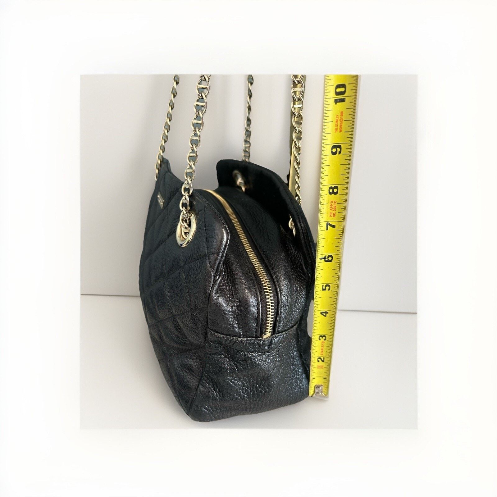 Kate Spade Kate Spade Black Metallic Quilted Leather Shimmer Bag Size ONE SIZE - 14 Thumbnail