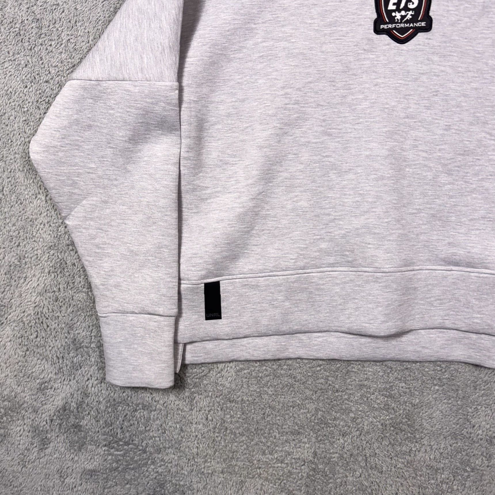 Vintage UNRL Hoodie Mens M Pullover Sweatshirt Tech Cropped Heather ETS Performance Gym Shirt Size US M / EU 48-50 / 2 - 2 Thumbnail