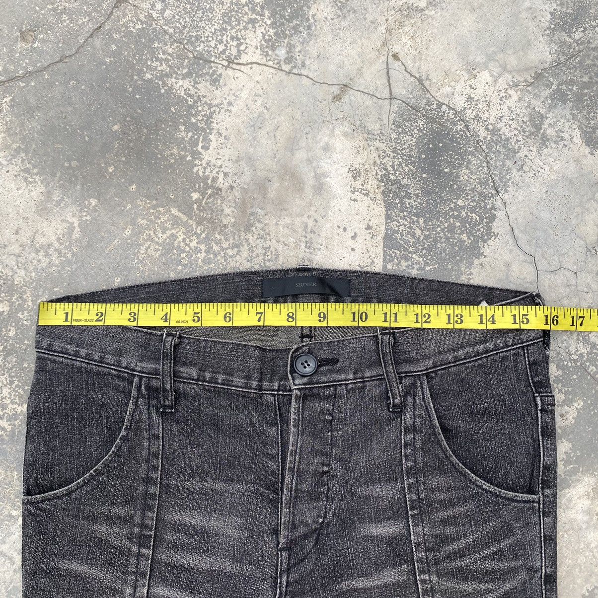 14th Addiction Archivel SRIVER Sample Straight Slim Jeans Size US 31 - 8 Thumbnail