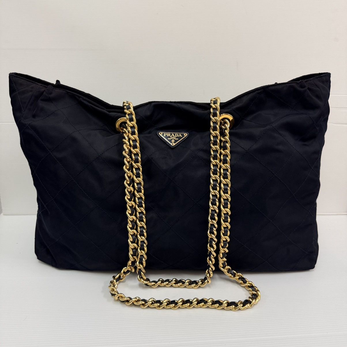Prada Prada Nylon Large Shoulder Chain Bag Size ONE SIZE - 3 Thumbnail