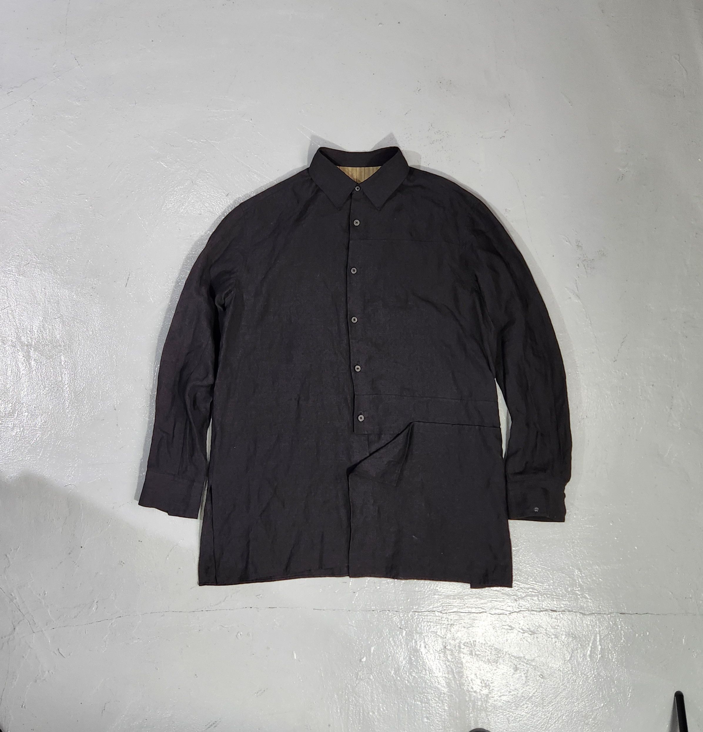 Ziggy Chen Ziggy Chen SS2022 Assemble patchworks cupro shirt Size US M / EU 48-50 / 2 - 4 Thumbnail