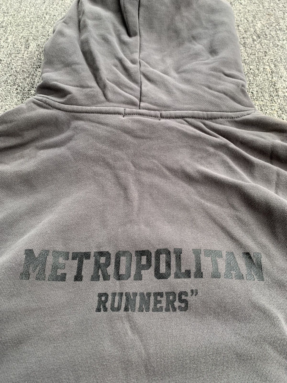 Japanese Brand Jsny Metropolitan Runners Sunfaded Boxy Hoodie Size US XL / EU 56 / 4 - 7 Thumbnail